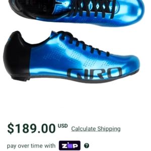 Giro Bike shoes. Size 45, blue and black
